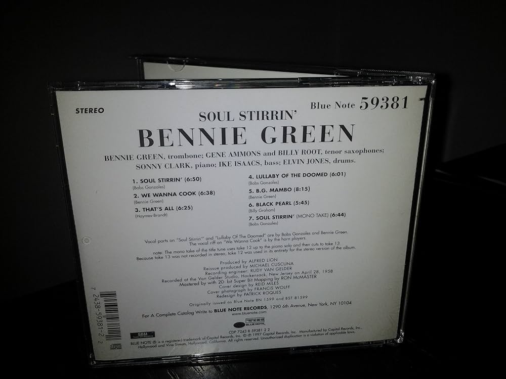 その他 LP Bennie Green Soul Stirrin BLP1599 BLUE NOTE /00260 Bennie Green – Soul Stirrin' | Releases | Discogs